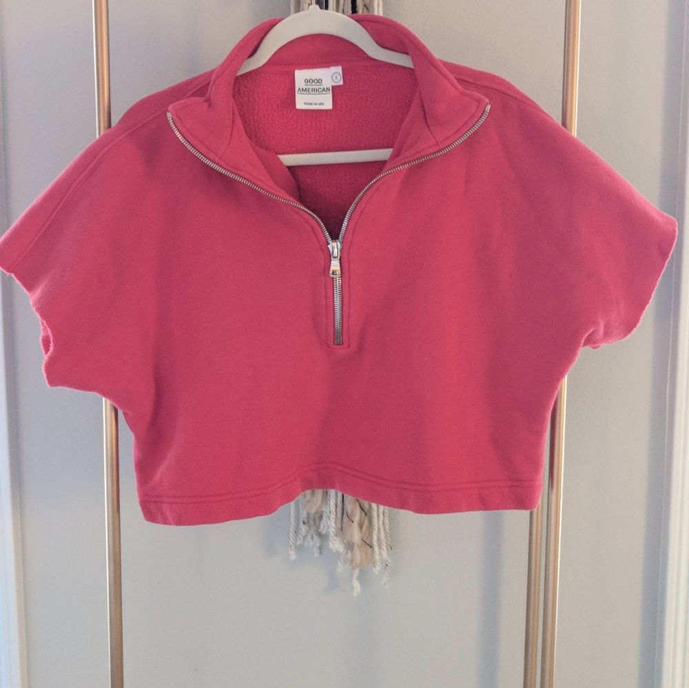 Good American cropped sweatshirt
